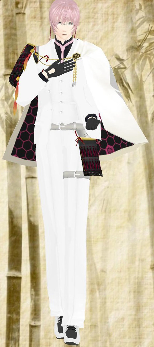 White suit black hat sword free wallpaper for mobile - medium preview image