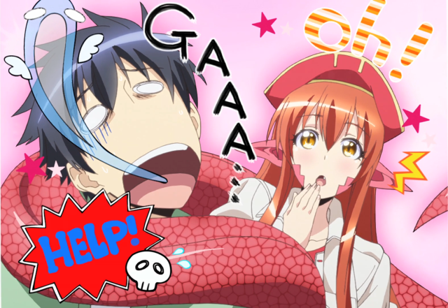 Anime couple kissing gaia aya free wallpaper for desktop - medium preview image