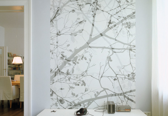 White table phone lamp tree free wallpaper for desktop - medium preview image