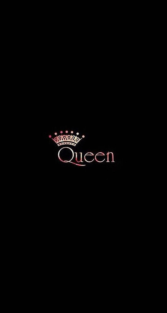 Black background crown queen pink free wallpaper for mobile - medium preview image