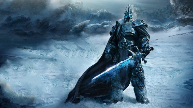 Man armor sword snowy landscape #5 free wallpaper for desktop - medium preview image