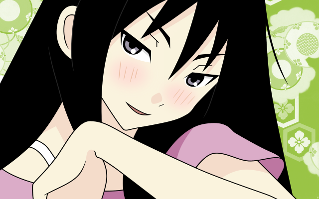 Girl black hair pink shirt #2 free wallpaper for desktop - medium preview image