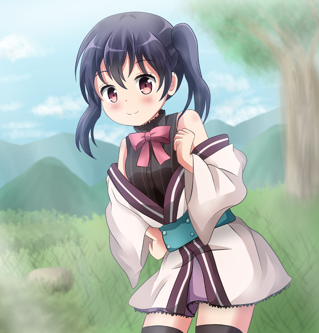 Girl short skirt jacket bow free wallpaper for tablet - medium preview image