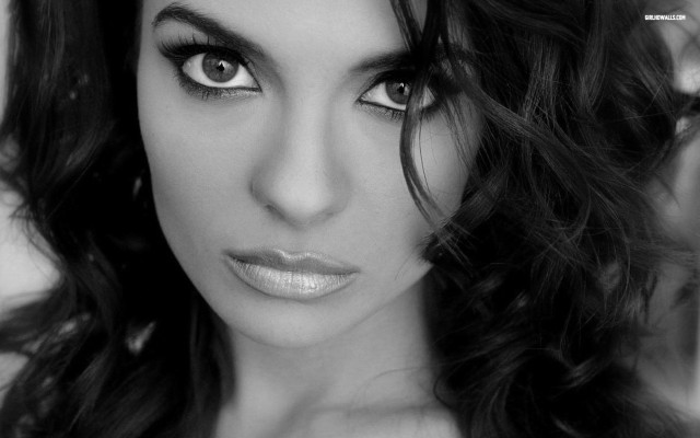 Woman long hair white shirt #27 free wallpaper for desktop - medium preview image