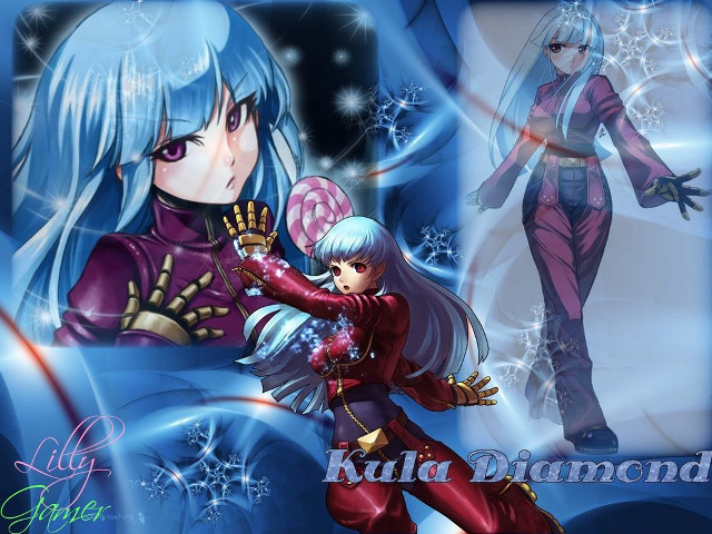 Blue red girls holography diamonds free wallpaper for desktop - medium preview image