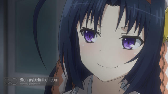 Girl blue hair purple eyes free wallpaper for desktop - medium preview image