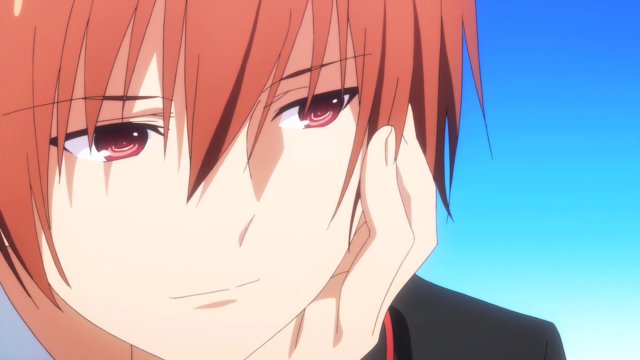 Red hair suit hand to free wallpaper for desktop - medium preview image