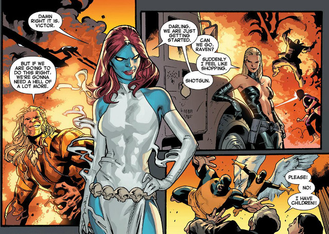 Comic autumn fire woman man free wallpaper for desktop - medium preview image