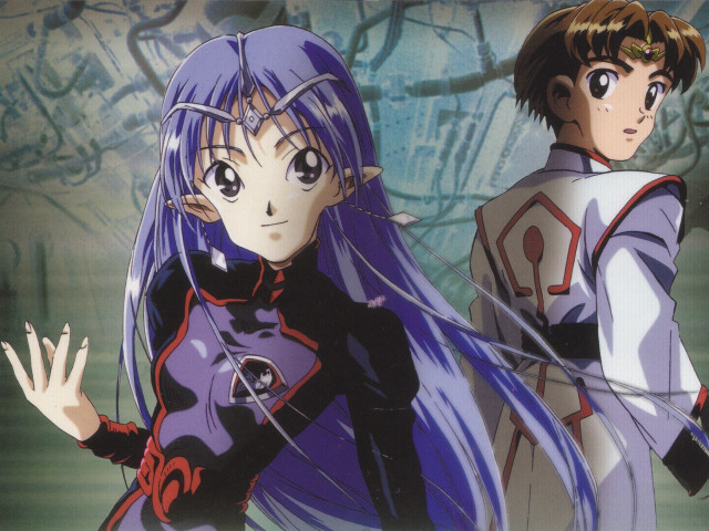 Anime characters tree purple hair free wallpaper for desktop - medium preview image