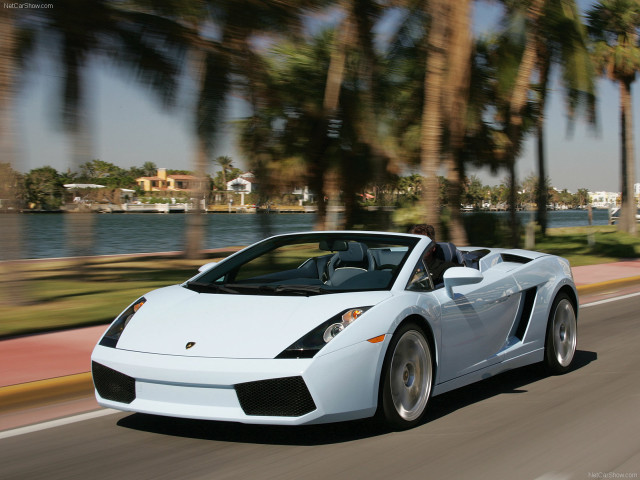 White sports car lake palm free wallpaper for desktop - medium preview image