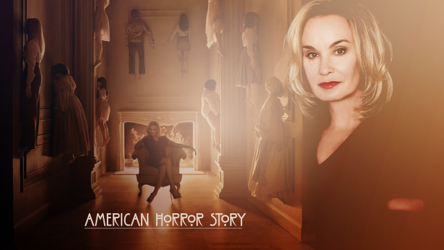 Woman black dress hallway man free wallpaper for desktop - medium preview image