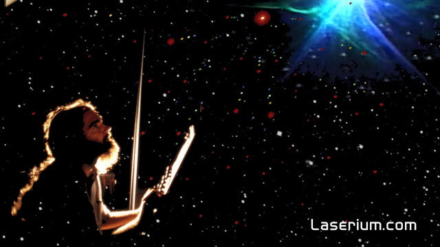 Woman holding pole star background free wallpaper for desktop - medium preview image