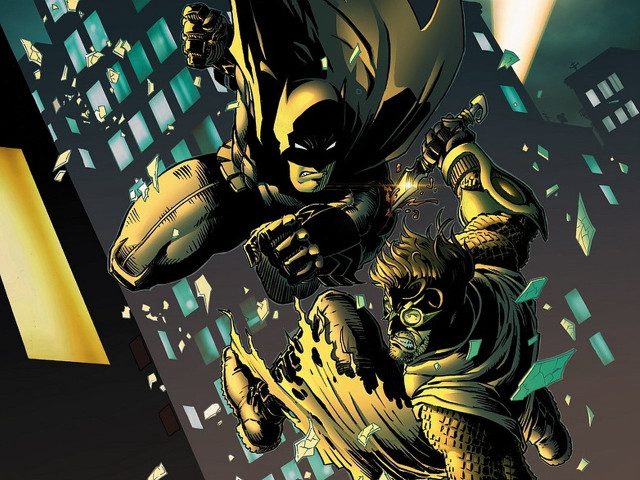 Batman catwoman city yellow light free wallpaper for desktop - medium preview image