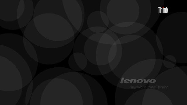Black white circles background lenovo free wallpaper for desktop - medium preview image