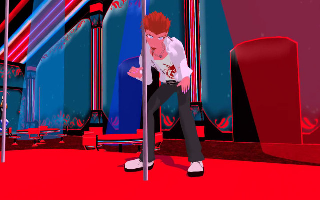 Man leaning pole red carpet free wallpaper for desktop - medium preview image