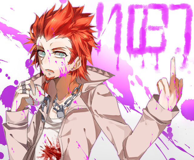 Man red hair white shirt #4 free wallpaper for desktop - medium preview image