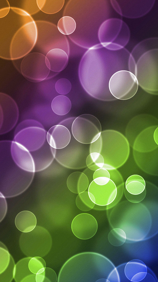Colorful blurry background circles of #2 free wallpaper for mobile - medium preview image