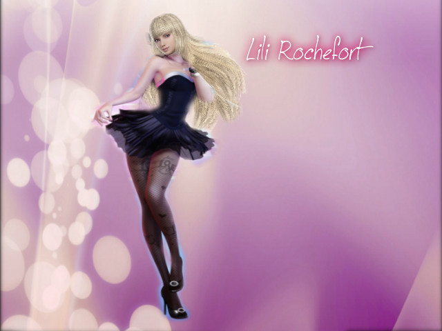 Woman flying short dress hair free wallpaper for desktop - medium preview image