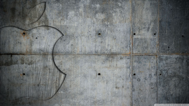 Metal apple logo wall rivets free wallpaper for desktop - medium preview image