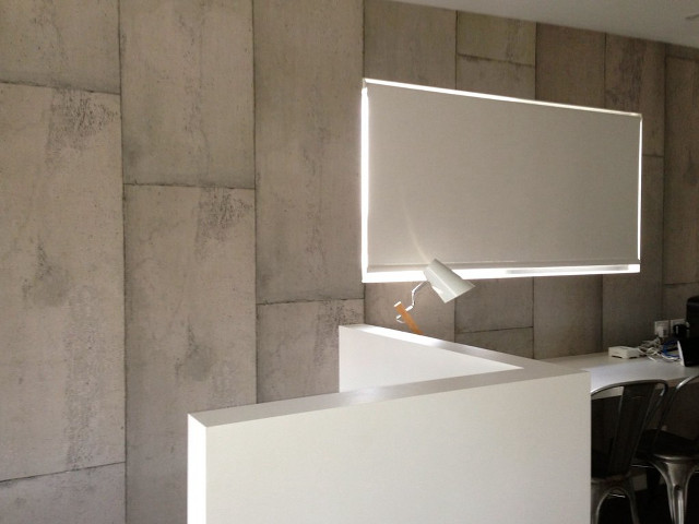 White counter light concrete wall free wallpaper for desktop - medium preview image