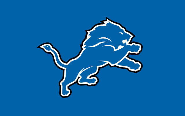Blue detroit lions logo background free wallpaper for desktop - medium preview image