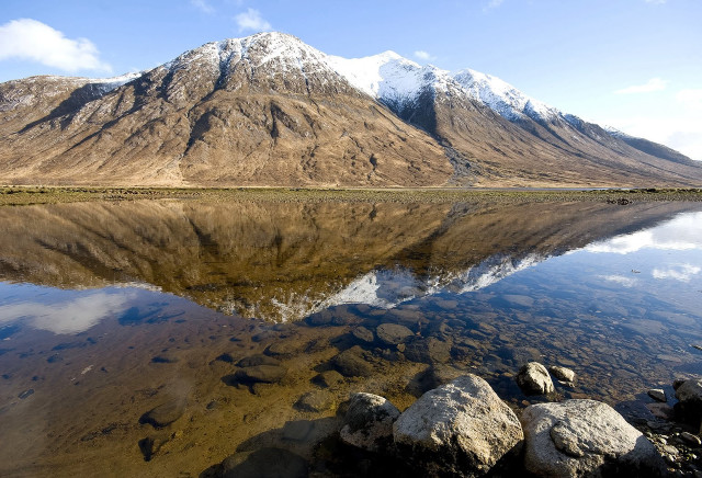 Mountain range reflection still lake #8 free wallpaper for desktop - medium preview image