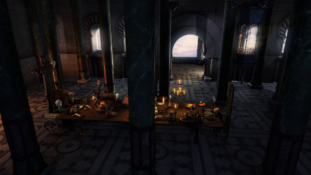 Room table candles window city free wallpaper for desktop - medium preview image