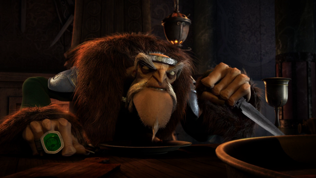 Cartoon character knife plate fork free wallpaper for desktop - medium preview image