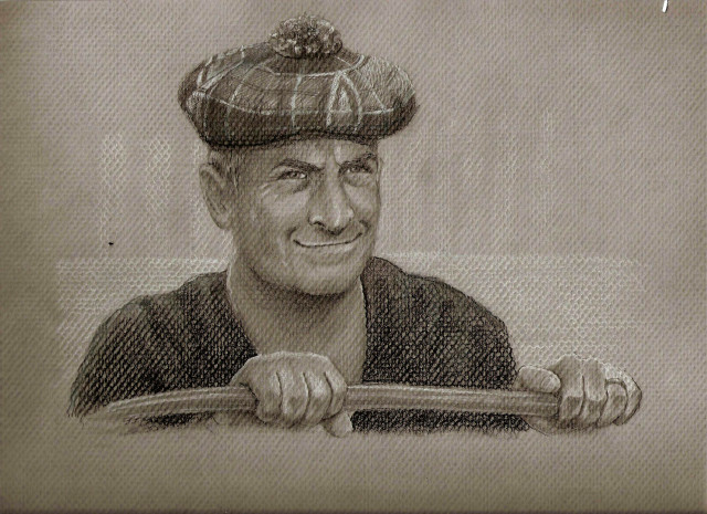 Man hat baseball bat smiling free wallpaper for desktop - medium preview image