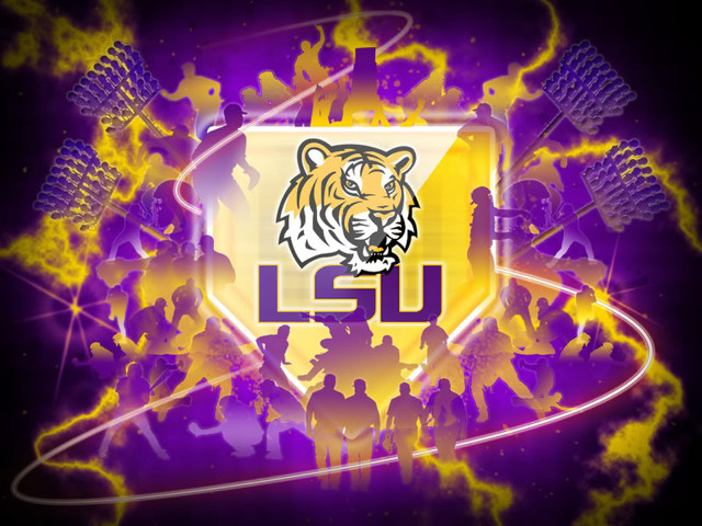 Lsu logo people purple yellow #2 free wallpaper for desktop - medium preview image