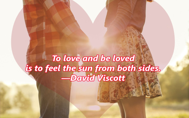 Romantic couple heart quote mosaic free wallpaper for desktop - medium preview image