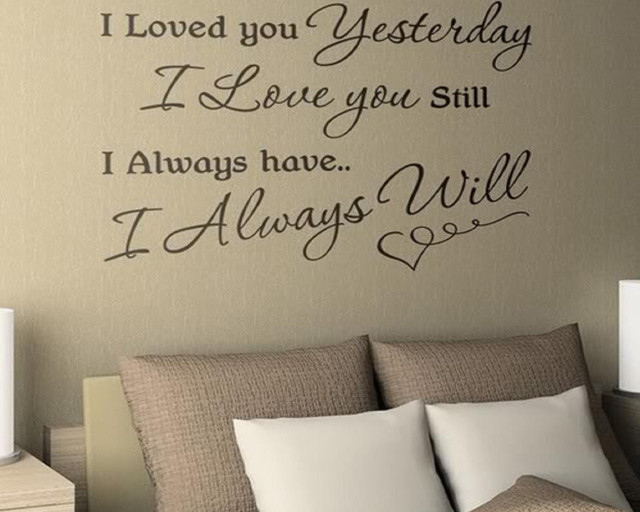 Bedroom quote love wall decor free wallpaper for desktop - medium preview image