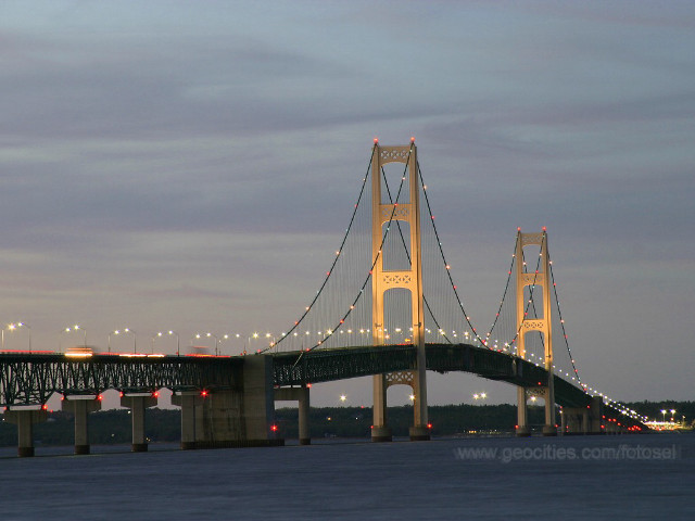 Bridge water lights sky clouds free wallpaper for desktop - medium preview image