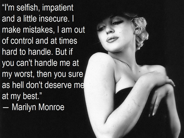Marilyn monroe quote self confidence free wallpaper for desktop - medium preview image