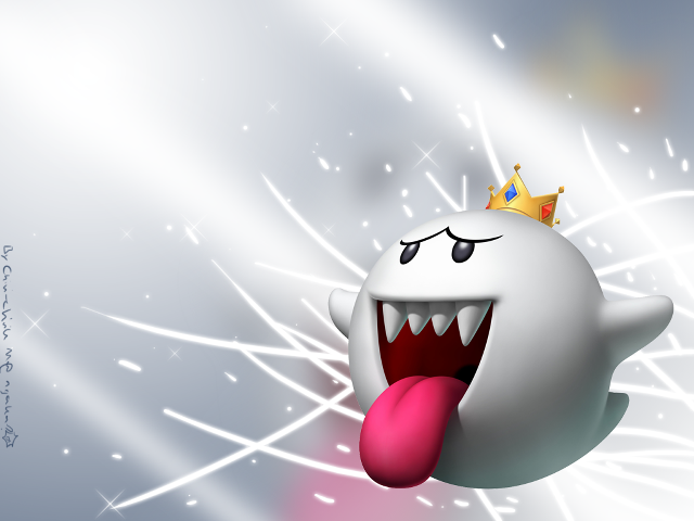 Cartoon character crown tongue out free wallpaper for desktop - medium preview image