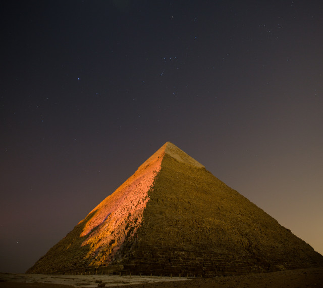 Tall pyramid night sky stars free wallpaper for tablet - medium preview image