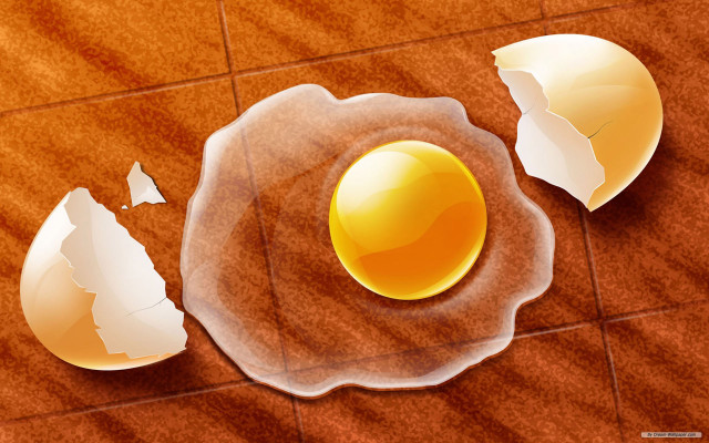 Cracked egg two pieces paper free wallpaper for desktop - medium preview image