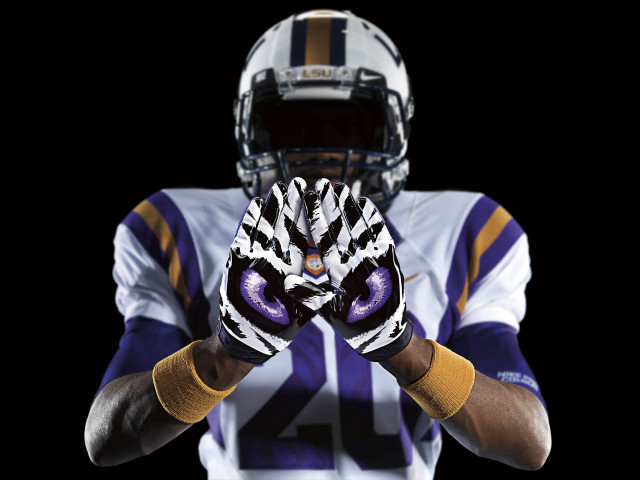 Football player helmet gloves hands free wallpaper for desktop - medium preview image