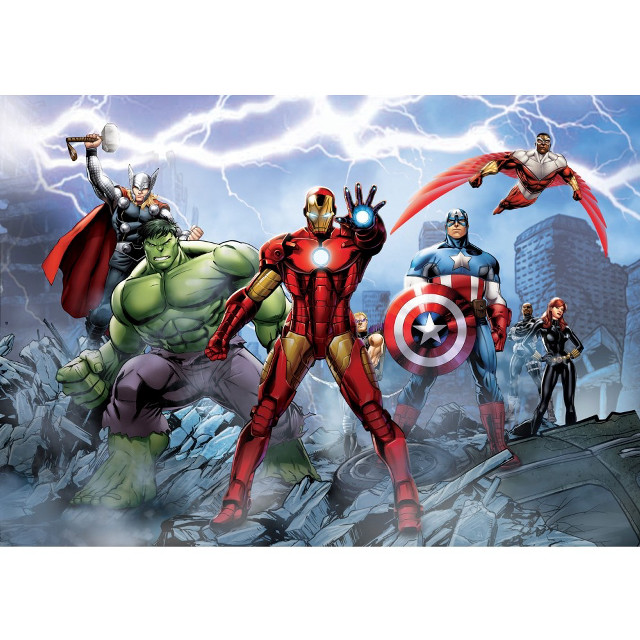 Avengers lightning background characters arms free wallpaper for tablet - medium preview image