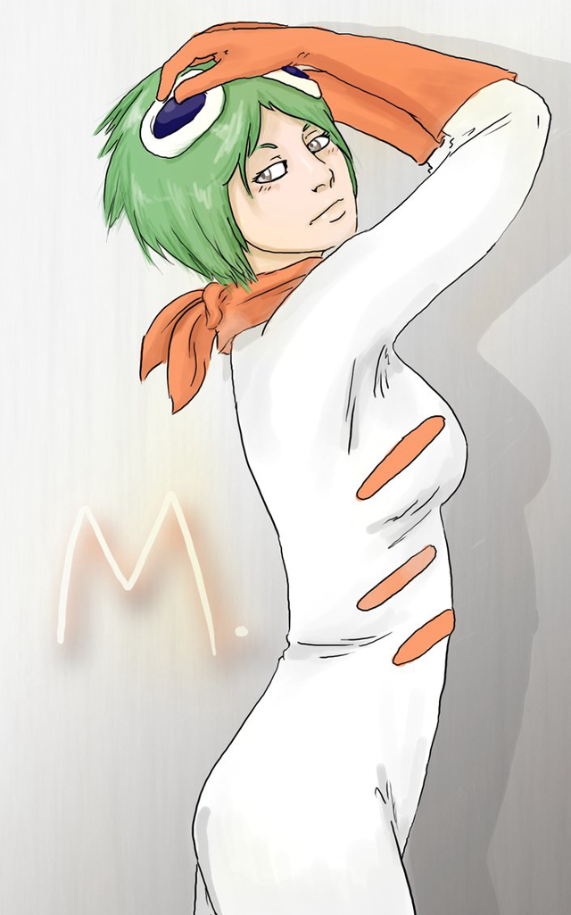 Woman green hair white dress free wallpaper for mobile - medium preview image