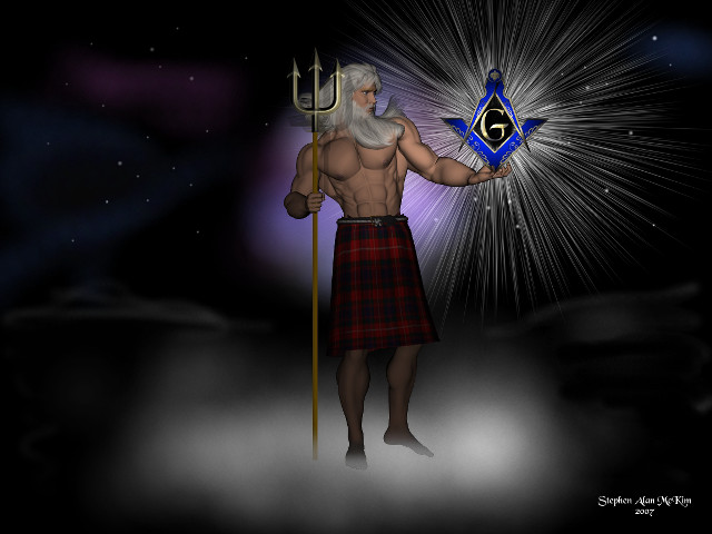 Man kilt sword star purple free wallpaper for desktop - medium preview image