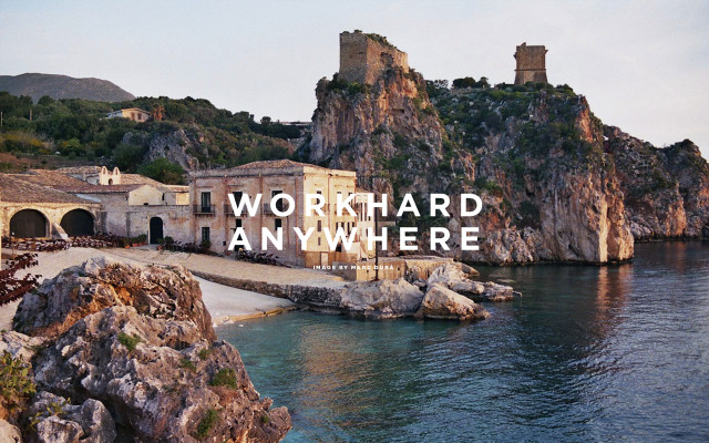 Building cliff water work hard free wallpaper for desktop - medium preview image