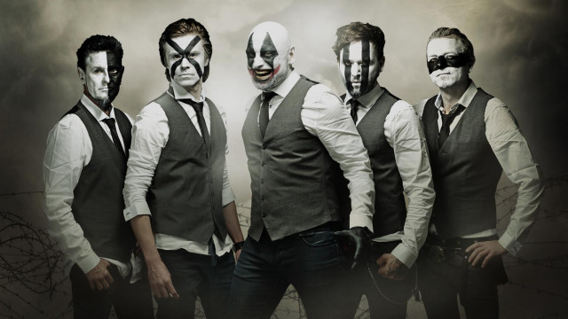 Painted faces men ties group free wallpaper for desktop - medium preview image