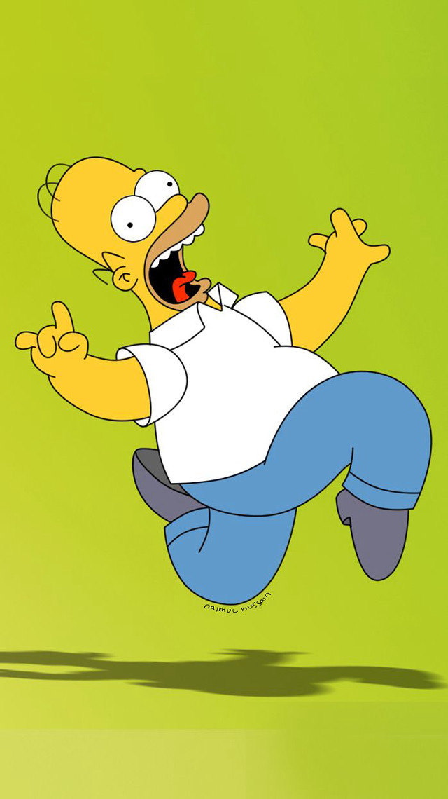 Cartoon character running mouth open #2 free wallpaper for mobile - medium preview image