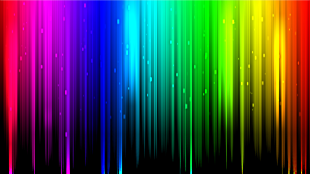 Rainbow colored black background white free wallpaper for desktop - medium preview image