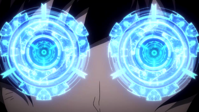 Man glowing blue ring face free wallpaper for desktop - medium preview image