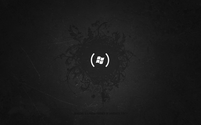 Black white circle smiley face free wallpaper for desktop - medium preview image