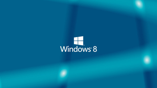 Blue background windows8 logo white #4 free wallpaper for desktop - medium preview image