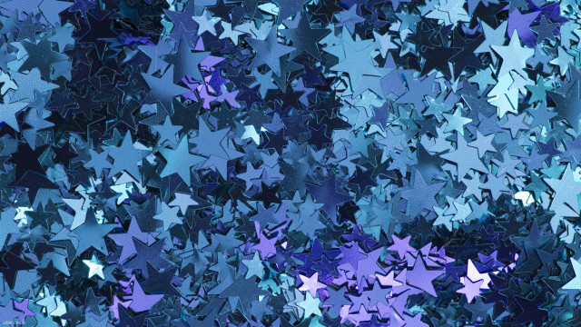 Blue background stars different sizes free wallpaper for desktop - medium preview image