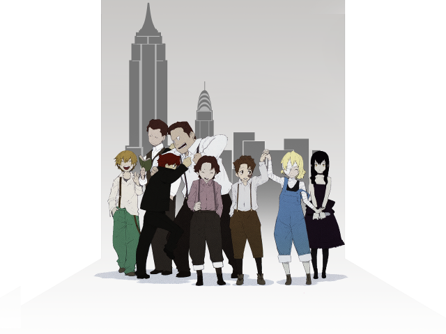 People city skyline skyscrapers man free wallpaper for desktop - medium preview image